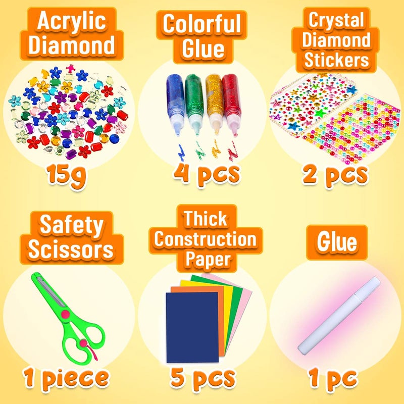 Goody King Arts and Crafts Supplies for Kids - All in One Kid Crafts Toddler Activities Kids School Supplies Age 4 5 6 7 8 Years Old Craft Art Supply Kit Kindergarten Homeschool - Image 3